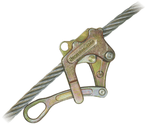 wire rope pulling grip